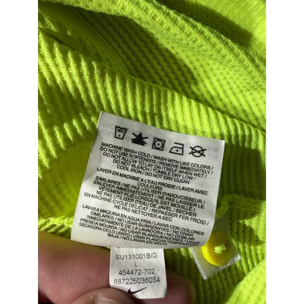 Nike Golf Mens Volt‎ Neon Yellow Short Sleeve Polo Shirt 454472-702 Large